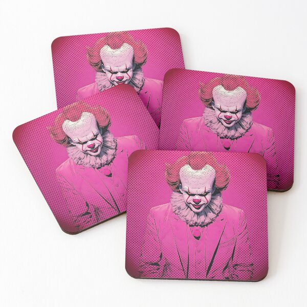 Item preview, Creepy Clown Pink Pop Art | Halloween Horror Aesthetic designed and sold by bdberto12.