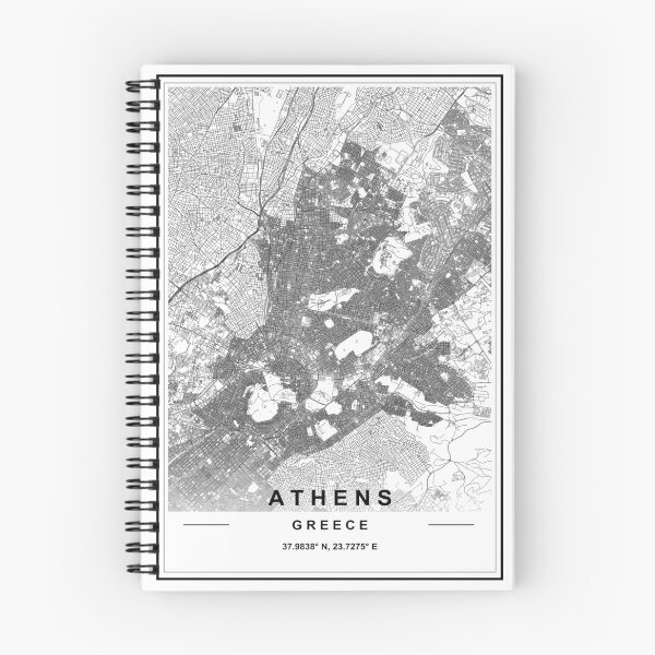 Item preview, Athens City Map designed and sold by SHAMPAIN-ART-CO.