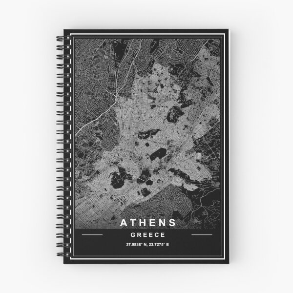 Item preview, Athens City Map designed and sold by SHAMPAIN-ART-CO.