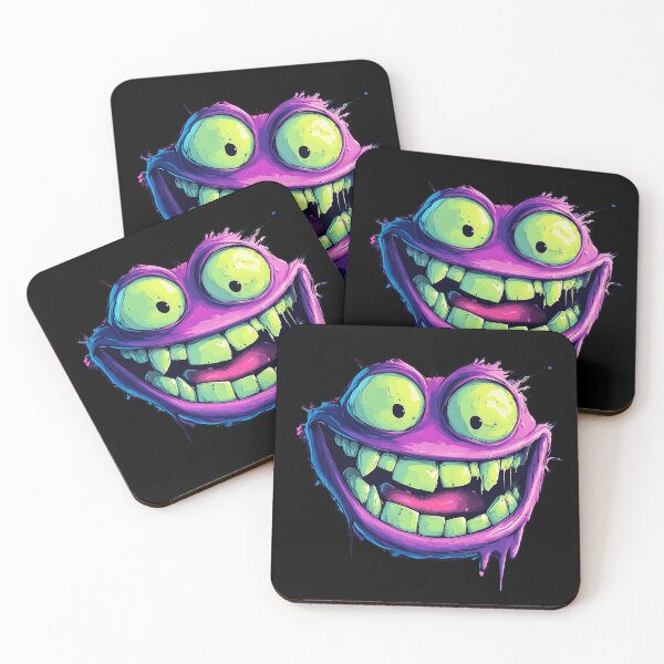 Item preview, Cheeky Monster Grin: Bold and Fun Cartoon Illustration designed and sold by MaSzStyle.