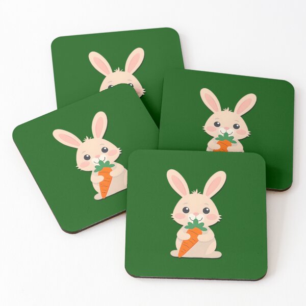 Item preview, Cute rabbit with a carrot designed and sold by DeransDesigns.