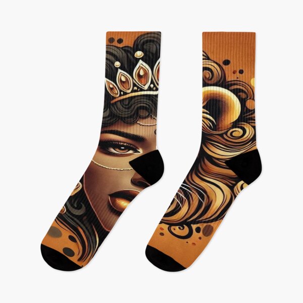 Item preview, Leo Zodiac Art – Black Woman & Lion Fusion Design designed and sold by ArcaneEternal.