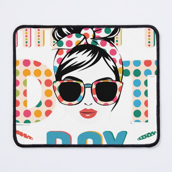 Item preview, Happy Dot Day Art Enthusiasts Colorful Festive Vibrant Polka designed and sold by Khoulaly ⭐⭐⭐⭐⭐.