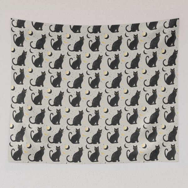 Item preview, Black Cat and Moon 9 designed and sold by Magnuna.