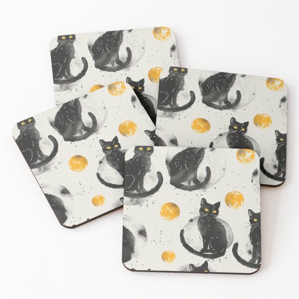Item preview, Black Cat and Moon 10 designed and sold by Magnuna.