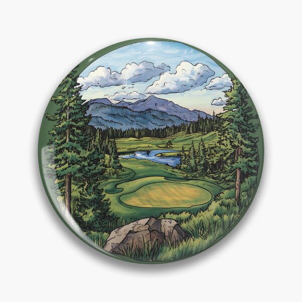 Item preview, Okanagan Golf Course Golfing Landscape Art British Columbia designed and sold by meganohm.