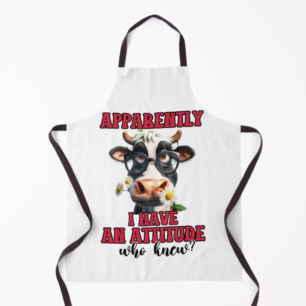 Item preview, Funny Cow Sarcastic Apparently I Have An Attitude designed and sold by GroovyFusion.