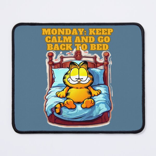 Item preview, Monday: Keep Calm and Go Back to Bed ;Garfield Cat designed and sold by MelissaMelovich.