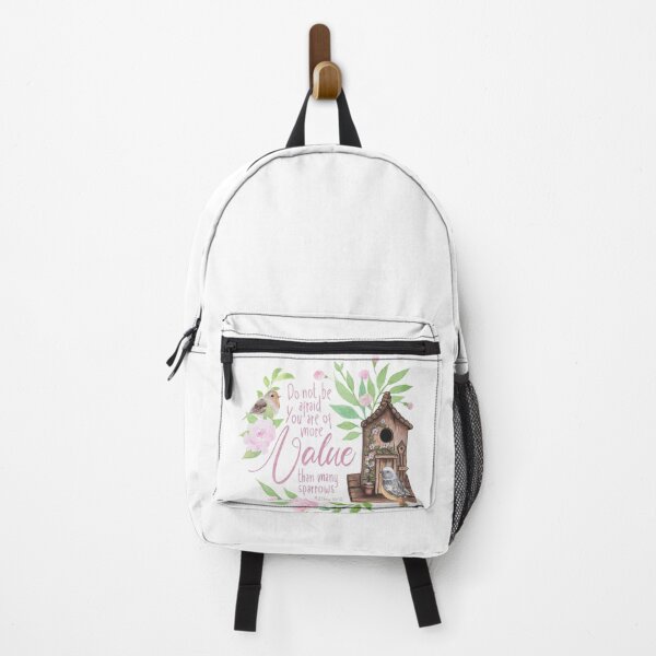 Item preview, Matthew 10:31 You Are Of More Value Than Many Sparrows Pink designed and sold by amazingjoy.
