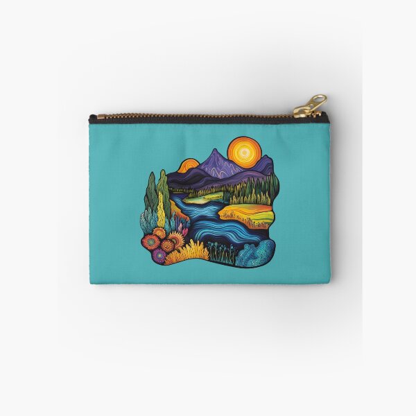 Item preview, Colorful Psychedelic Okanagan Valley Nature Illustration designed and sold by meganohm.