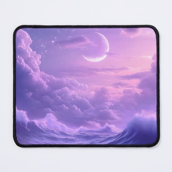 Item preview, Purple Seascape Art designed and sold by DreamyArtDesign.