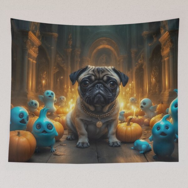 Item preview, Halloween Pug designed and sold by AliceWhiteDF.
