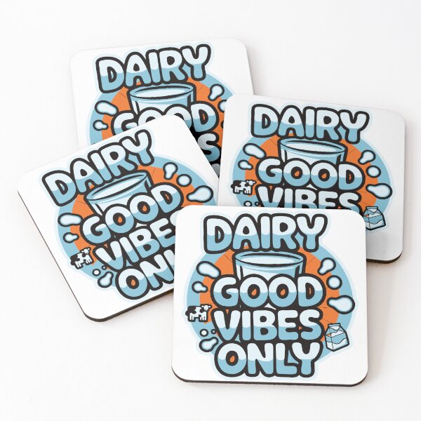 Item preview, Sticker T-Shirt Design Trending: Dairy, Good Vibes Only designed and sold by ForeverPrintsOK.