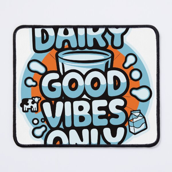 Item preview, Sticker T-Shirt Design Trending: Dairy, Good Vibes Only designed and sold by ForeverPrintsOK.
