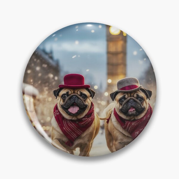 Item preview, Christmas Pug designed and sold by AliceWhiteDF.