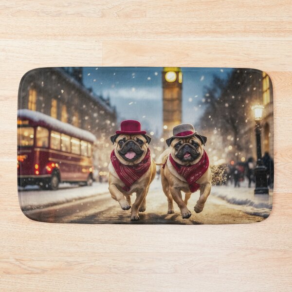 Item preview, Christmas Pug designed and sold by AliceWhiteDF.