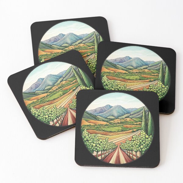 Item preview, Okanagan Valley Oliver BC Vineyard Art Print designed and sold by meganohm.