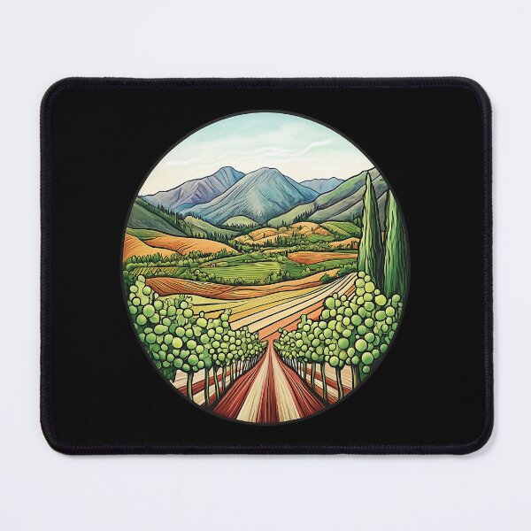 Item preview, Okanagan Valley Oliver BC Vineyard Art Print designed and sold by meganohm.