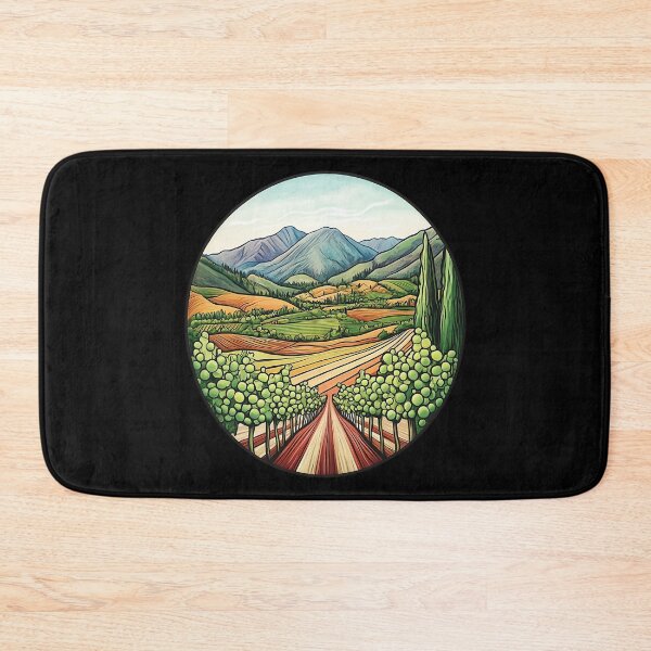 Item preview, Okanagan Valley Oliver BC Vineyard Art Print designed and sold by meganohm.