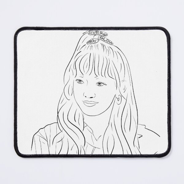 Item preview, Onda / Jo Serim (Everglow) K-pop artist outline art designed and sold by Eclectic-aww.