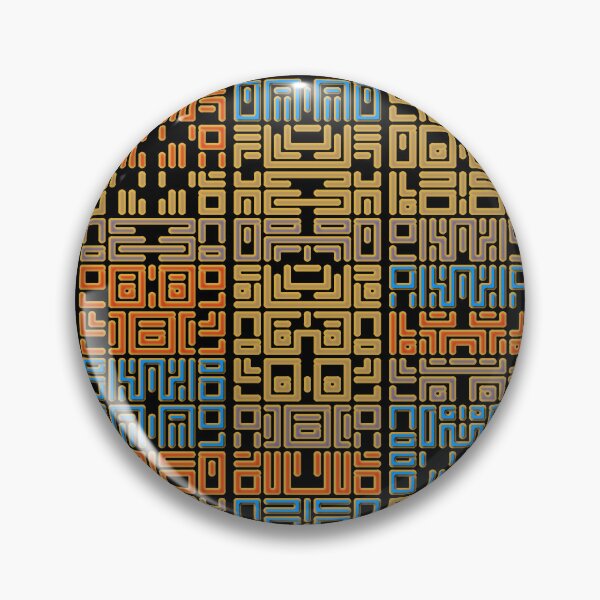 Item preview, Glyph Block 10x3 Red, Gold, Blue designed and sold by Mary Holstege.