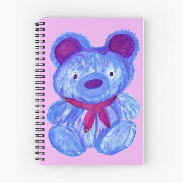 Item preview, Blue Teddy Bear with Red Scarf – Whimsical Watercolor Art by Jemma Jamie designed and sold by Jemma Jamie Skidmore.