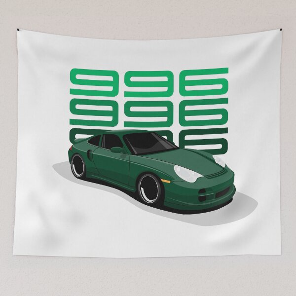 Artikelvorschau, 2004 Grüne Porsche 996 Turbo Abbildung entworfen und verkauft von blackdogshop.