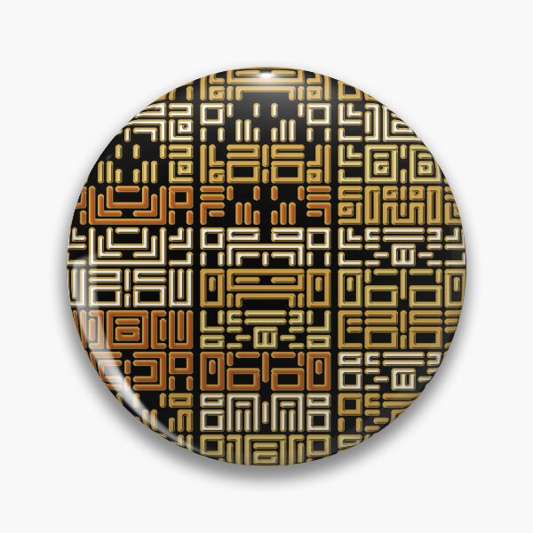 Item preview, Glyph Block 10x3 Gold, Copper, Silver designed and sold by Mary Holstege.