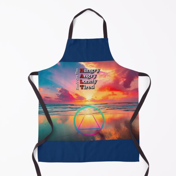 Item preview, HALT AA Slogan Beach at Sunrise designed and sold by ApexDesigners.