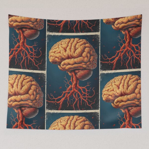 Item preview, Colorful Human Brain, Illustrations Showing Its Complexity designed and sold by Piotrek0001.