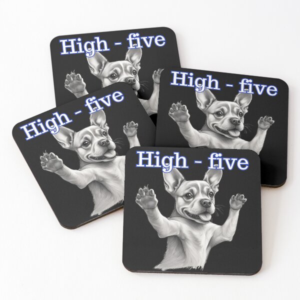 Item preview, High - five Dog Animals Nature designed and sold by Design_Your_Day.