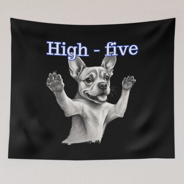 Item preview, High - five Dog Animals Nature designed and sold by Design_Your_Day.