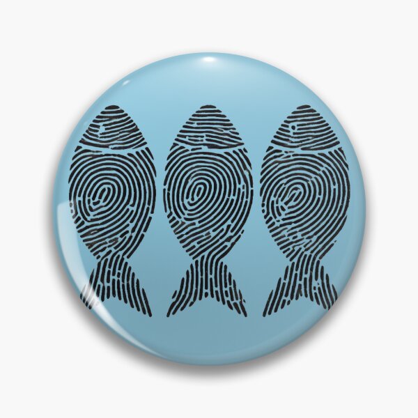 Item preview, Three Fish with Fingerprints designed and sold by Blink Art Studio.