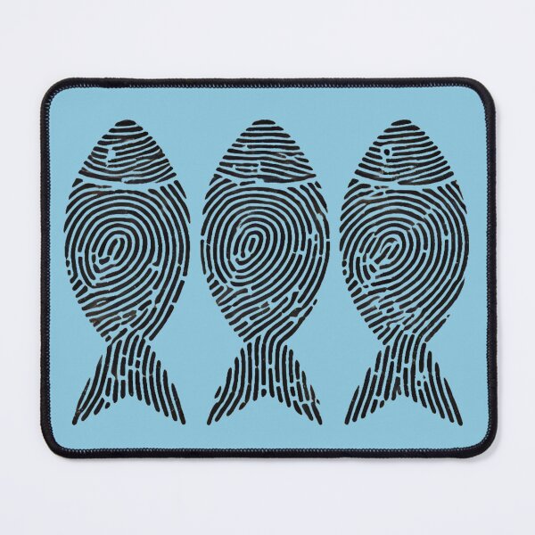 Item preview, Three Fish with Fingerprints designed and sold by Blink Art Studio.