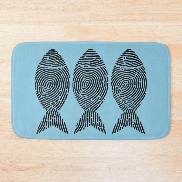 Item preview, Three Fish with Fingerprints designed and sold by Blink Art Studio.