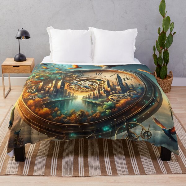 Item preview, Vintage Pocket Watch Cityscape designed and sold by koreatvtea.