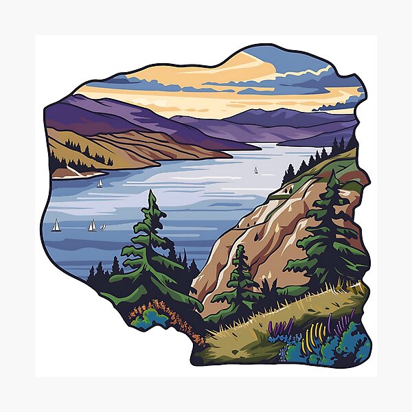 Item preview, Peachland British Columbia Canada Okanagan Lake View designed and sold by meganohm.