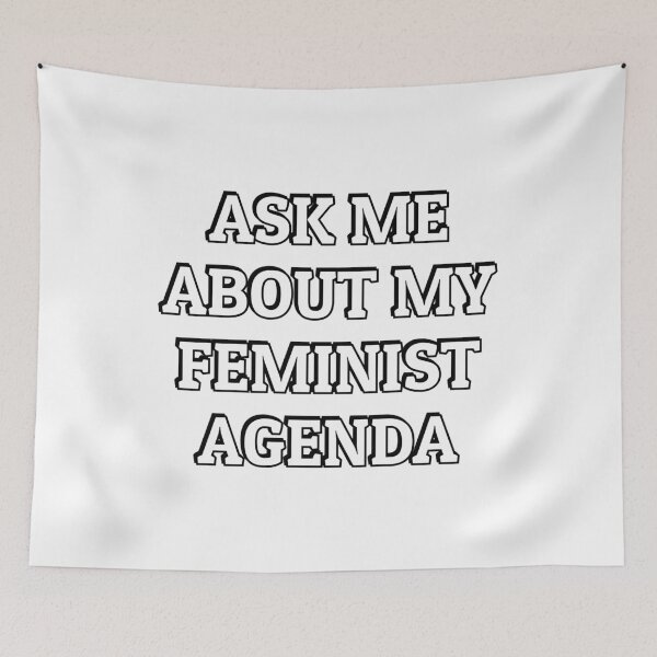 Item preview, Ask me about my feminist agenda designed and sold by Inspirationmotivation.