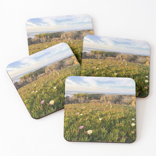 Item preview, Ice Plants and Ocean Cliffs designed and sold by To-vintageWlove.