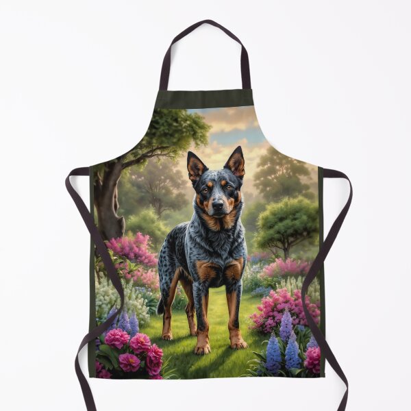 Item preview, Zeke Blue Australian Cattle Dog Portrait Art designed and sold by Heart and Soul Studio.