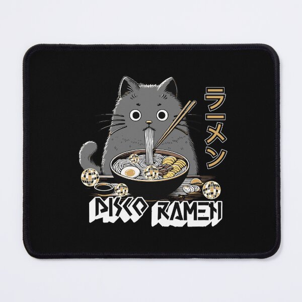 Item preview, DISCO - Ramen Cat (white) designed and sold by Discothreadz.