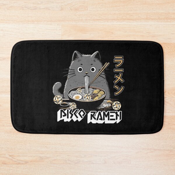 Item preview, DISCO  - Ramen Cat (white)  designed and sold by Discothreadz.