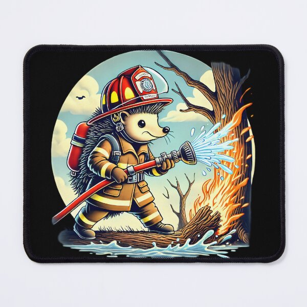 Item preview, Heroic Hedgehog: Firefighting Fury. designed and sold by Linework Studio.