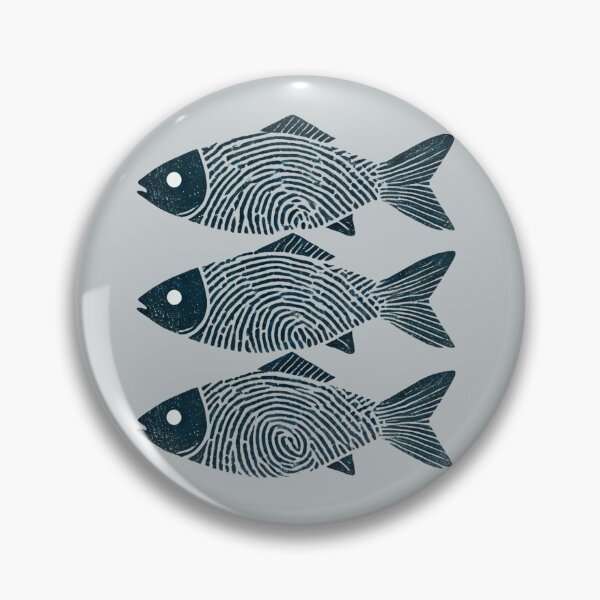 Item preview, Three Fish with Fingerprints designed and sold by Blink Art Studio.
