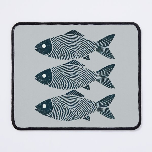 Item preview, Three Fish with Fingerprints designed and sold by Blink Art Studio.