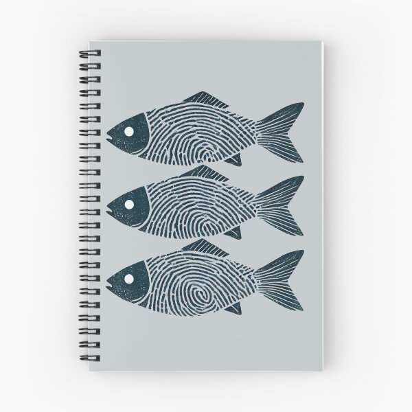 Item preview, Three Fish with Fingerprints designed and sold by Blink Art Studio.