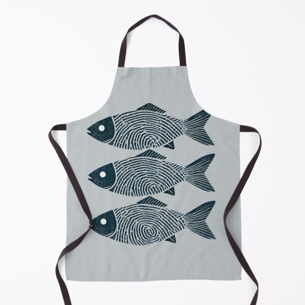 Item preview, Three Fish with Fingerprints designed and sold by Blink Art Studio.