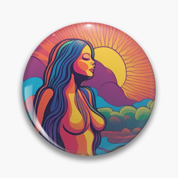 Item preview, Psychedelic Sun Goddess Tarot Card designed and sold by 4Gabrielle.