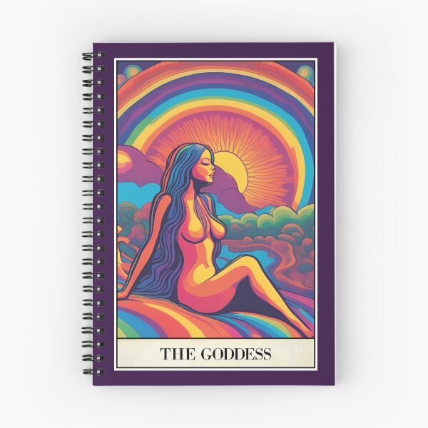 Item preview, Psychedelic Sun Goddess Tarot Card designed and sold by 4Gabrielle.