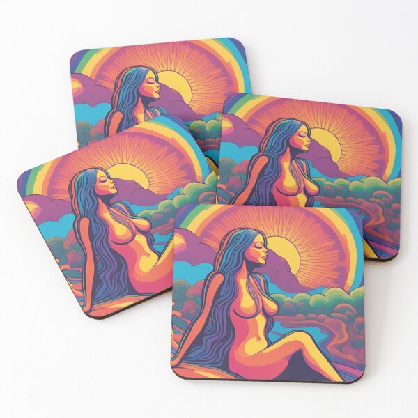 Item preview, Psychedelic Sun Goddess Tarot Card designed and sold by 4Gabrielle.